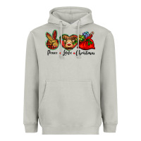 Moon Dust peace love Christmas Heavyweight Hoodie - BarkalooDesign