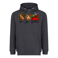 Smoke peace love Christmas Heavyweight Hoodie - BarkalooDesign