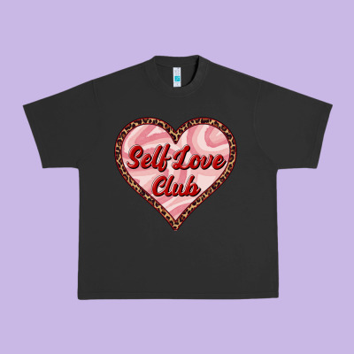 Self Love Club Valentine's Day Urban Heavy Tee Designed By Ranaportraitstore