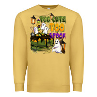Antique Gold too cute too spook Premium Sweatshirt - BarkalooDesign