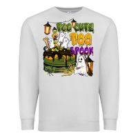 Dove Grey too cute too spook Premium Sweatshirt - BarkalooDesign