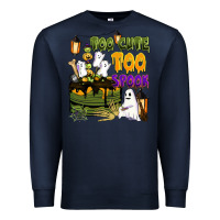 Navy too cute too spook Premium Sweatshirt - BarkalooDesign