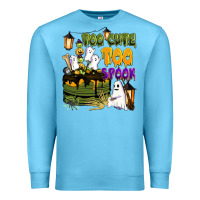 Ocean Blue too cute too spook Premium Sweatshirt - BarkalooDesign