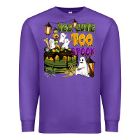Purple too cute too spook Premium Sweatshirt - BarkalooDesign