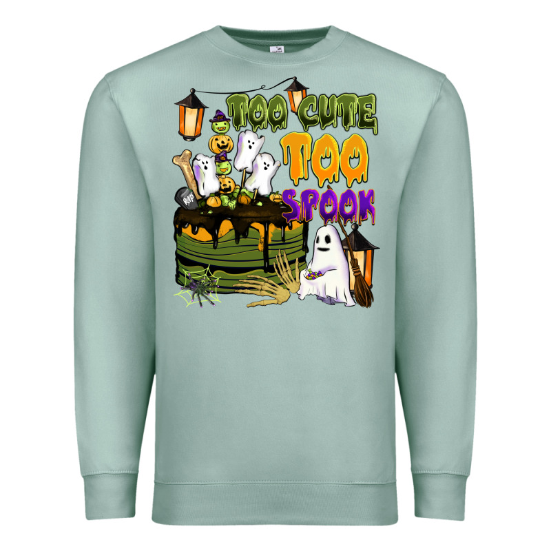 Too Cute Too Spook Premium Sweatshirt by BarkalooDesign | Teevron