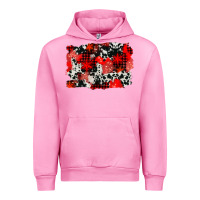 Fuchsia Pink western red cowhide winter background Urban Hoodie - AdoDesignShop