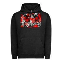 Pigment Black western red cowhide winter background Urban Hoodie - AdoDesignShop