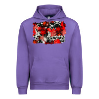 Tulip western red cowhide winter background Urban Hoodie - AdoDesignShop