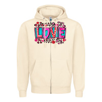 Sandshell Love Valentine Zipper Hoodie - CowhideDigitalArt