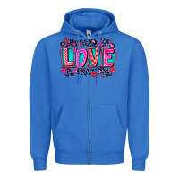 True Royal Love Valentine Zipper Hoodie - CowhideDigitalArt