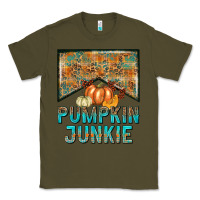Army Green Pumpkin junkie Classic Tee - NancyCooperArtShop