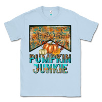 Dusty Blue Pumpkin junkie Classic Tee - NancyCooperArtShop