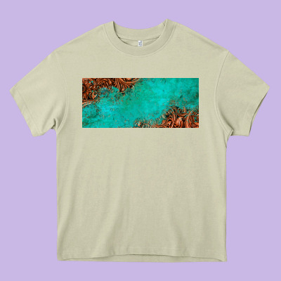 Tooled Leather Turquoise Glitter 11oz Mug Heavy Core Tee Designed By Jasminsmagicworld