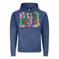 Vintage Denim Easter Saurus Nurse Easter Day Vintage Hoodie - HowdyJamesFarm