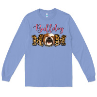 Colony Blue Bulldog Mom Long Sleeve Tee - Jasminsmagicworld