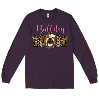 Plum Bulldog Mom Long Sleeve Tee - Jasminsmagicworld