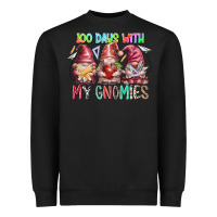 Black 100 days with my gnomies Heavyweight Sweatshirt - RacoonDesign