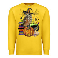 Lemon halloween owl Premium Sweatshirt - BarkalooDesign