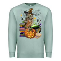 Seafoam halloween owl Premium Sweatshirt - BarkalooDesign