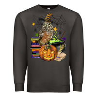 Smoke halloween owl Premium Sweatshirt - BarkalooDesign