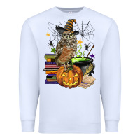 White halloween owl Premium Sweatshirt - BarkalooDesign