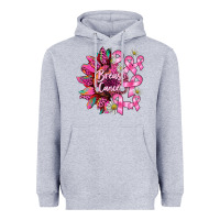 Heather Grey breast cancer sunflower Heavyweight Hoodie - BarkalooDesign