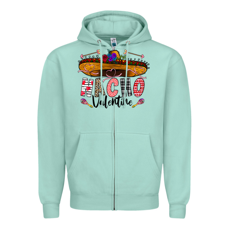 Festive Sombrero And Nacho Art Zipper Hoodie by CowhideDigitalArt | Teevron
