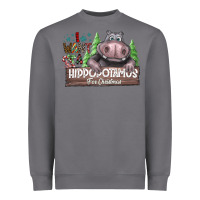Storm I Want a Hippopotamus for Christmas Heavyweight Sweatshirt - CowhideDigitalArt