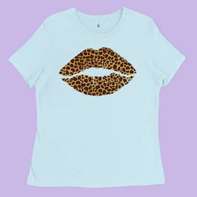 Leopard Lips Ladies Tee Designed By Bettercallsaul