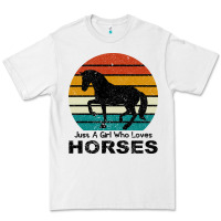Just A Girl Who Loves Horses Premium Tee | Teevron