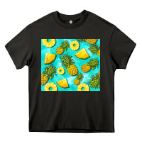 Asphalt blue pineapple Heavy Core Tee - BarkalooDesign