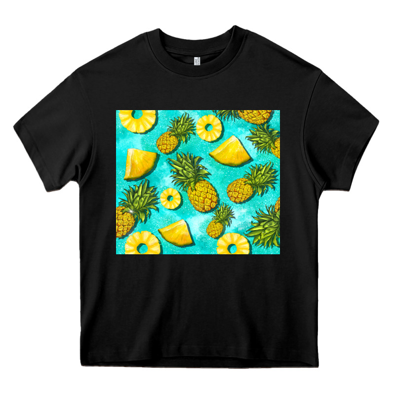 Blue Pineapple Heavy Core Tee by BarkalooDesign | Teevron