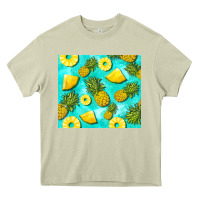 Mossy blue pineapple Heavy Core Tee - BarkalooDesign
