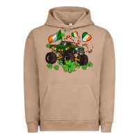 Pigment Burro monster truck with shamrocks Urban Hoodie - AdoDesignShop