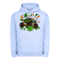 Pigment Grape Ice monster truck with shamrocks Urban Hoodie - AdoDesignShop