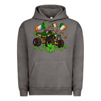 Pigment Tornado monster truck with shamrocks Urban Hoodie - AdoDesignShop