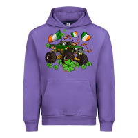 Tulip monster truck with shamrocks Urban Hoodie - AdoDesignShop