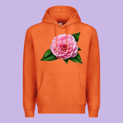 Camellia Flower Premium Hoodie Designed By Lillyallendesigns