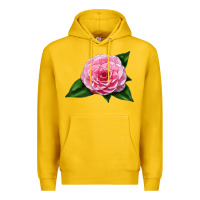 Lemon Camellia Flower Premium Hoodie - LillyAllenDesigns