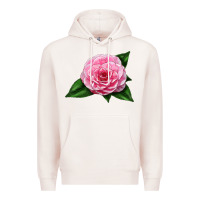 Pale Pink Camellia Flower Premium Hoodie - LillyAllenDesigns