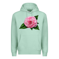 Seafoam Camellia Flower Premium Hoodie - LillyAllenDesigns