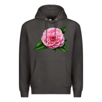 Smoke Camellia Flower Premium Hoodie - LillyAllenDesigns