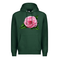 Sports Green Camellia Flower Premium Hoodie - LillyAllenDesigns