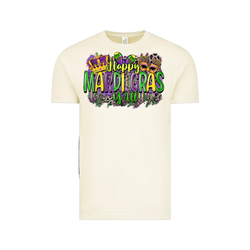 Happy Mardi Gras Yall Vintage Tee by CowGirlArtShop | Teevron