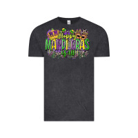 Vintage Black happy mardi gras yall Vintage Tee - CowGirlArtShop