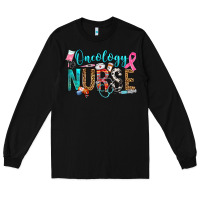 Black oncology nurse Long Sleeve Tee - OliviaCreatesArt