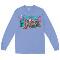 Colony Blue oncology nurse Long Sleeve Tee - OliviaCreatesArt