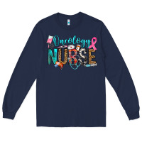 Navy oncology nurse Long Sleeve Tee - OliviaCreatesArt
