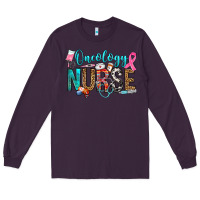 Plum oncology nurse Long Sleeve Tee - OliviaCreatesArt