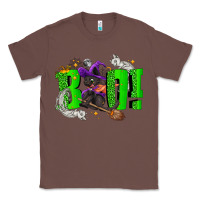 Chestnut Boo! with black cat Halloween Classic Tee - NancyCooperArtShop